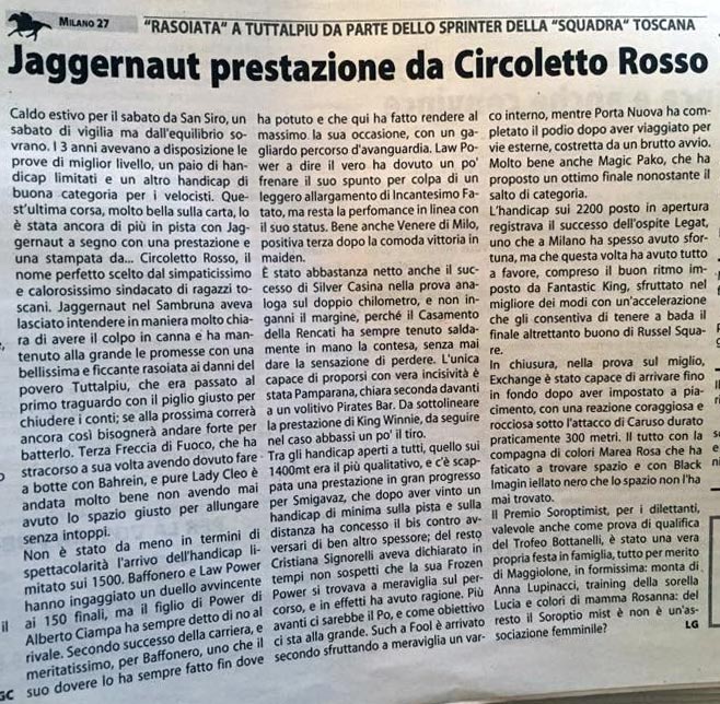 Rassegna Stampa 8 - Scuderia Circoletto Rosso
